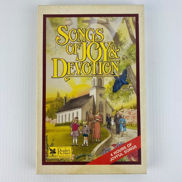 Readers Digest Cassette Tapes Songs of Joy and Devotion 4 Cassettes Sealed New - Picture 1 of 9